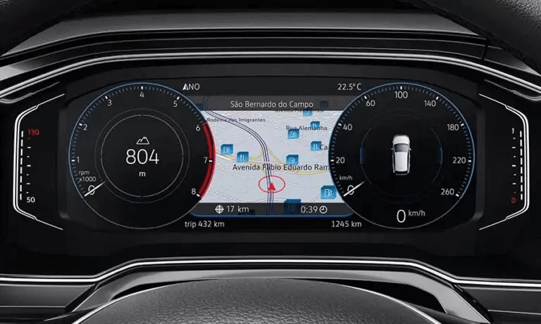VW Polo 2021 painel instrumentos
